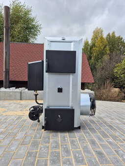 Ohřívač vzduchu koza NG30 kW do 400 m2 na olej a dřevo. - 10