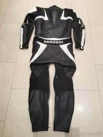 Vanucci Racing-Pánská kožená moto kombinéza, jednodílná - 10