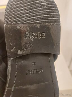 Nové kožené kotníkové boty Bronx - 10