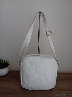 QVC dámská kabelka kožená nová - 10