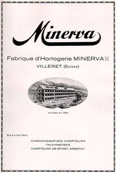 MINERVA MONTBLANC 1920 CHRONOGRAF švýcarské hodinky - 10