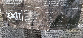 Trampolína EXIT Elegant se sítí Economy 427cm - červená - 10