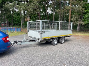 Bržděný , elektrický, třístranný sklápěč s klecí, 3000 kg - 10