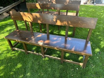 Židle TON, masivní stoly a lavice ze smrkového dřeva - 10