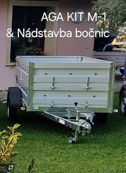 Přívěsný vozik AGA KIT M-1 Sklopný D-202,Š-123 - 10