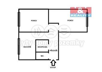 Prodej bytu 2+1, 55 m², Karviná, ul. Borovského - 10