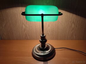 LUXUSNÍ STOLNÍ LAMPIČKA, BANKÉŘKA. - 10