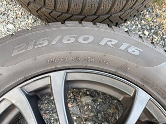 215/60r16 ZIMNÍ SADA FIAT 500X 5x110 6.5jx16 ET38 4-5mm - 10