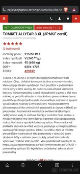 TOMKET ALLYEAR 3 XL 	215/50 R17 4ks - 10