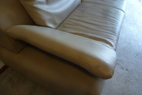 Luxusní kožený gauč polohovatelný i na spaní - 10