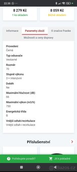 Odsavač par Franke FBFE BK A70 basic - 10