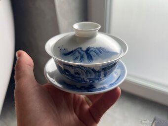 Gaiwan - luxusní porcelán Jing De Zhen + faktura - 10