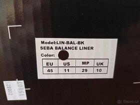 Seba Balance Liners Black/White - EU 45 - 10