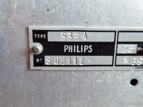Vzácné staré rádio Philips 536 A, Andromeda - 10