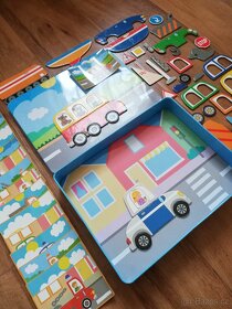 Dětský set na hraní do auta - magnetická kreativní krabička - 10