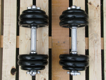 Jednoručky činky 2x15kg za 1990,-Kč - Plzeň - 10
