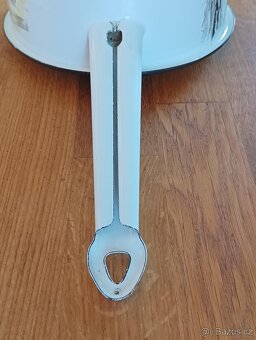 SMALTOVANÝ VINTAGE HRNEC JAPY FRERES FRANCIE - 10