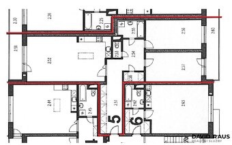 Prodej bytu 3+kk se dvěma balkony ( 102 m2 ), ul. Přízřenick - 10