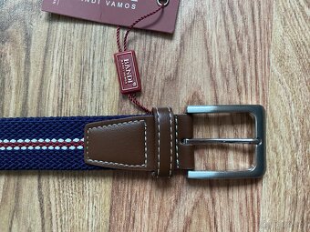 Nový pánský pružný opasek Bandi - L/XL, modrý do fialové - 10