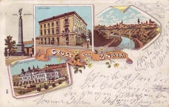 Vzácné sběratelské pohlednice koláže budoucnosti / original - 10