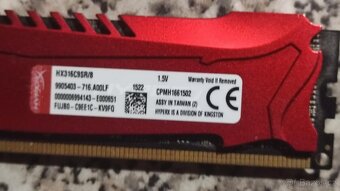 Ramky 8GB DDR3 2400 a 1600 XMP i bez XMP s chladičem - 10