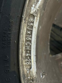 prodám 4x Alu disky na Citroen R16 s pneu 205/55 - 10