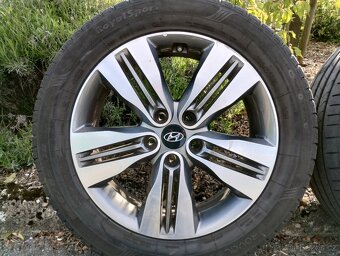 Originál ALU kola Hyundai ix35 + letní pneu R18 - 10