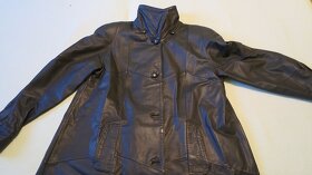 Kožený dámský kabát vel.L - 10