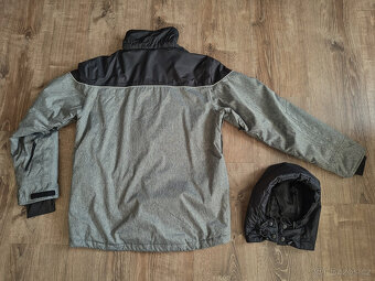 Pánská zimní lyžařská bunda F&F šedá černá vel.L - 10