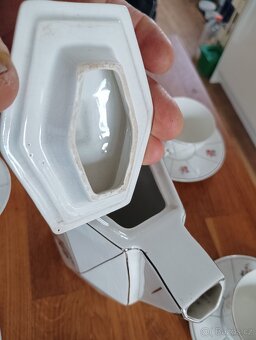 KUBISTICKÁ PORCELÁNOVÁ ČAJOVÁ SOUPRAVA CCP JM PORT DE LA CZE - 10