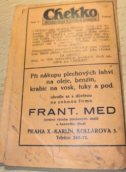 Brožura Seznam náhrad. dílů pro JAWU 250, 1937 - 10