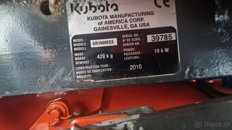 Zahradni Traktor sekačka KUBOTA GR 1600II - PROFESSIONAL - 10