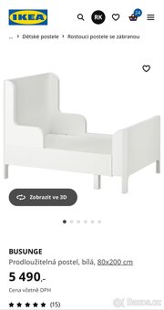 Rostoucí postýlky IKEA busunge 2 ks - 10