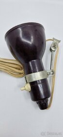 bakelitová lampička - bodovka E14 (možná od šicího stroje) - 10