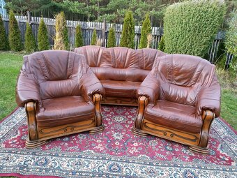 Rustikální kožená sedací souprava 3 - 1 - 1 . - 10