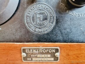 Starožitné rádio Elektrofon E11. Elektromekano, 1924 - 10