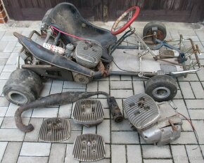 Stará závodní motokára motor čz mz jawa pionýr 984 pětikvalt - 10