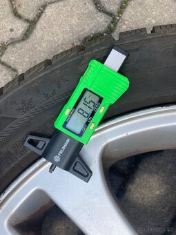 Alu disky 5x120 z vozu BMW řada 3, pneu zimní - 10