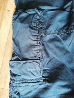 Chlapecké tm. modré lehčí kalhoty - kapsáče (6 kapes) LOGG - 10