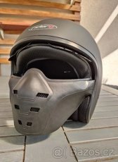 Otevřená helma s maskou ve stylu leteckých helem - 10