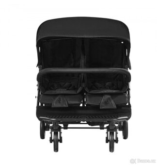 Dvojitý kočárek Dětský Lehký dvojitý kočárek Black - 10