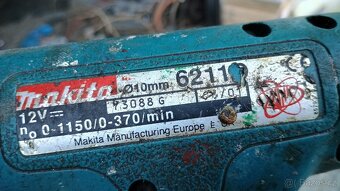 Aku vrtačka Makita průměr 10 mm 6211 0 dvě rychlosti otáčení - 10