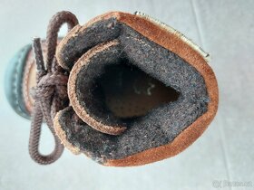 Nové dětské kožené kotníčkové zimní boty Pollino vel. 19 - 10