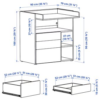 Přebalovací pult Ikea SMÅSTAD - 10