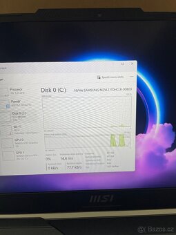 Herní Notebook MSI- I5-12450H-RTX-4050/6GB-RAM-16GB-512SSD-1 - 10