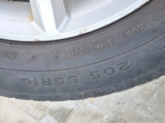 Alu kola Opel Astra ,Zafira 5x110 6,5x16 205/55r16 zimní - 10