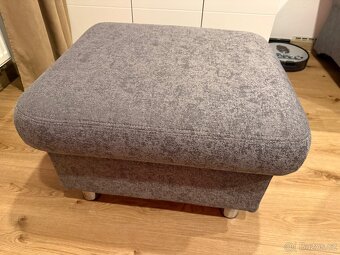 Sedací souprava s křeslem a taburetem - 10