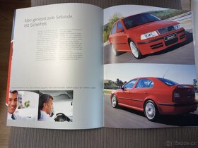 Škoda Octavia RS 1.8T 5x originální prospekty 10/00, 4/01.. - 10