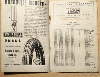 Staré motoristické brožurky, 1. pol. 20 století - 10