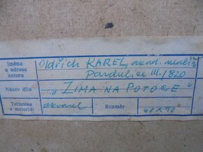 OBRAZ -AKVAREL-OLDŘICH KAREL-PARDUBICE - 10
